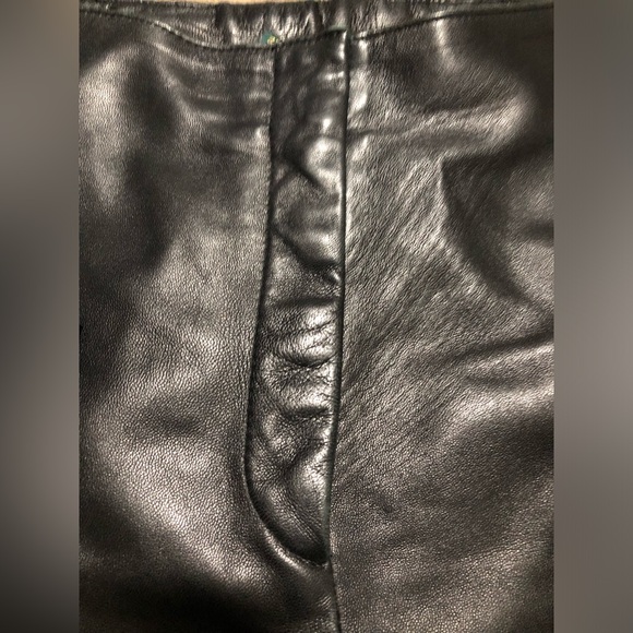 Danier leather pants. Black. Size:10 - Picture 2 of 6